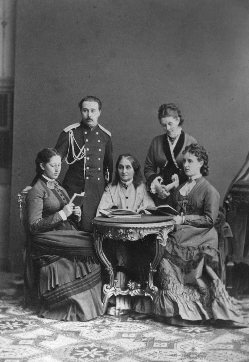 Grev Sergei Sheremetev og grevinde Ekaterina Sheremeteva og familie, 1870
