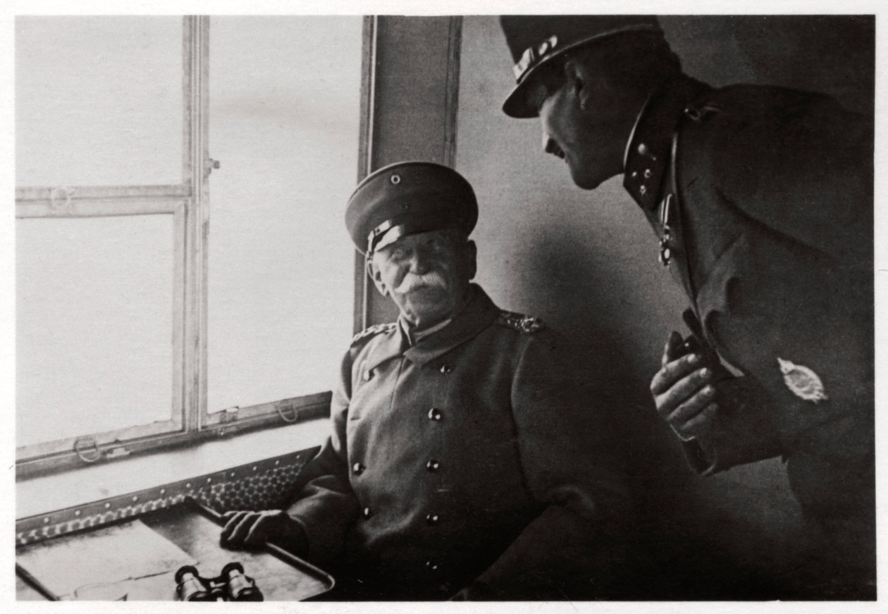 Grev Zeppelin og kaptajn Macher ombord på Zeppelin L30, 1916 1933 af Unbekannt