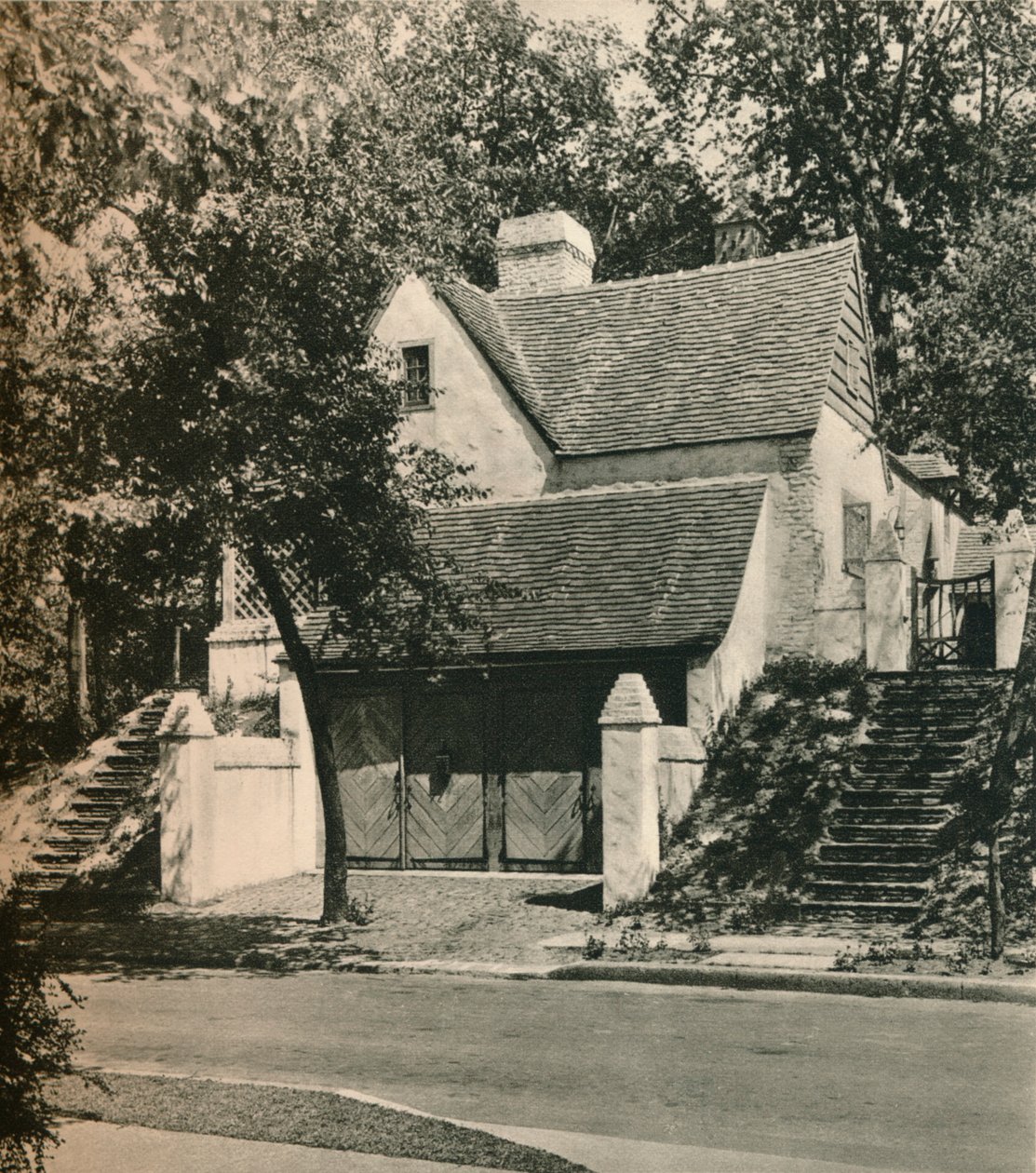 Country House for Mr. Edwin C. Duble, Forest Hills. Arkitekt, Frank Forster, c1928 af Unbekannt