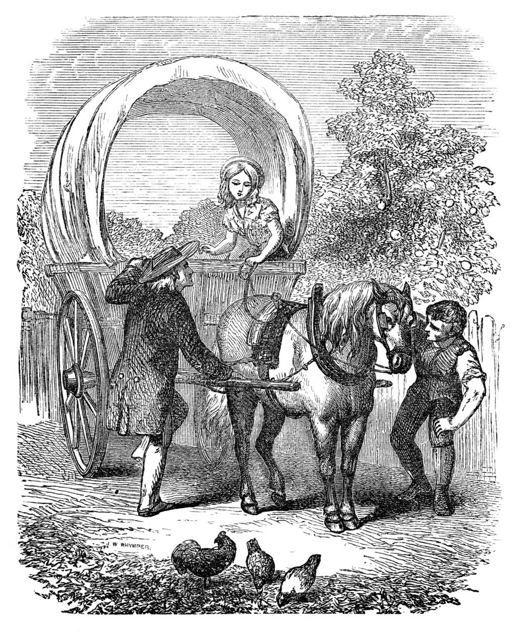 Landevognsvogn med kaleche, c1882 af Unbekannt