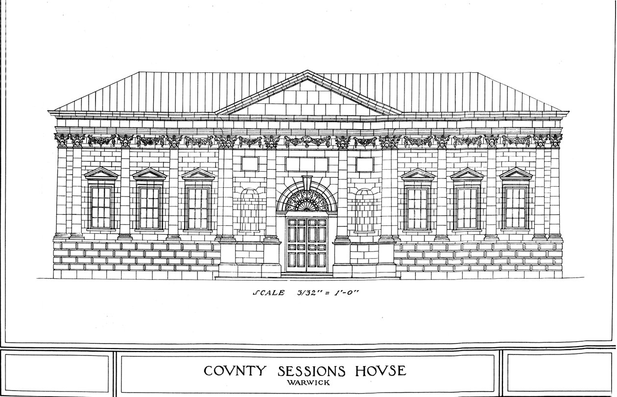 County Sessions House, Warwick, Warwickshire, 1924 af Unbekannt