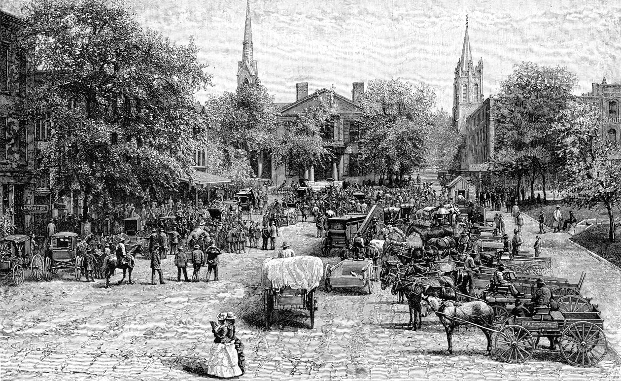 Court House Square, Lexington, Kentucky af Unbekannt