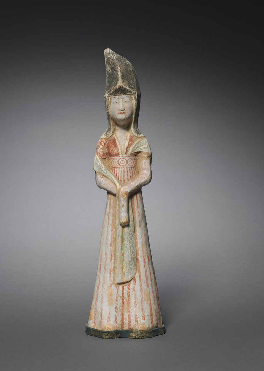 Hofdame med høj hovedbeklædning: Gravfigur, ca. 700-750. af Unbekannt