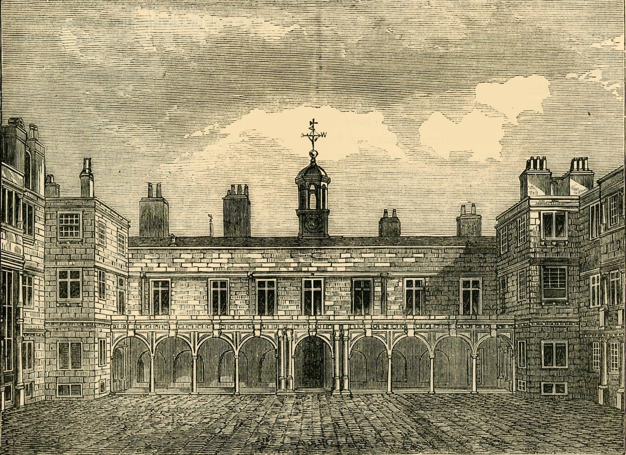 Court of Old Somerset House, fra nord, 1881. af Unbekannt