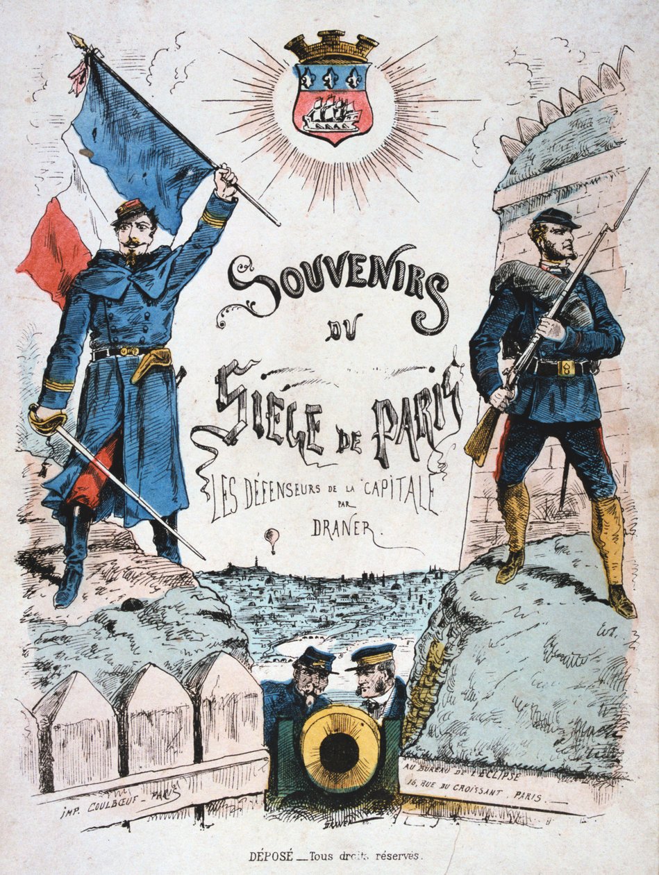 Omslag til erindringer om belejringen af ​​Paris, 1870-1871 af Unbekannt