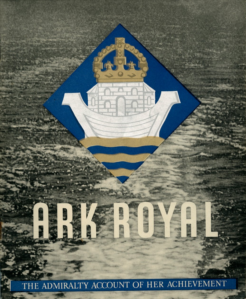 Forside til pjece om HMS Ark Royal, 1942. af Unbekannt