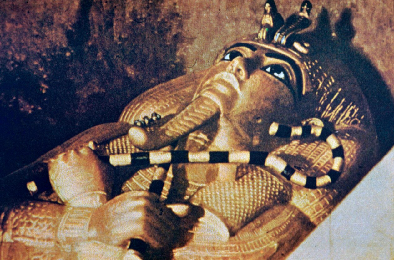 Dækning af Tutankhamons kiste, gravkammer, Tutankhamons grav, Theben, 18. dynasti af Unbekannt
