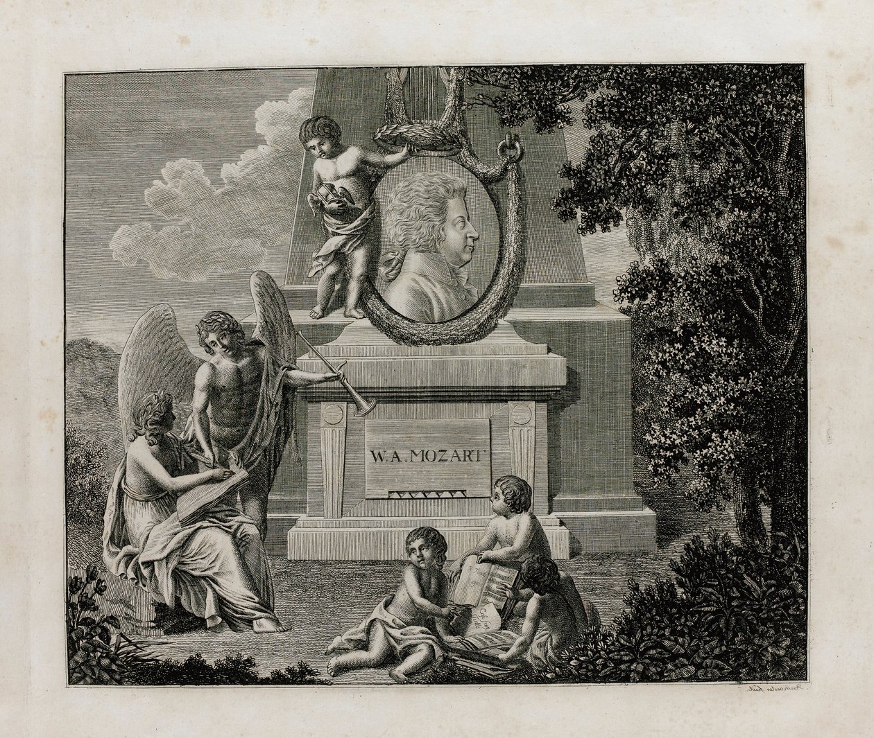 Cover af den første udgave af vokalpartituret af operaen Così fan tutte af W.A. Mozart, 1794. af Unbekannt