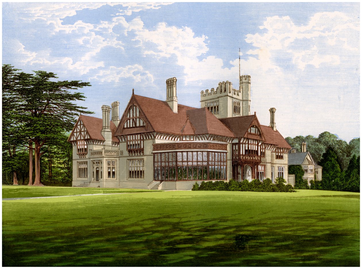 Cowdray Park, Sussex, hjemsted for jarlen af Egmont, c1880 af Unbekannt