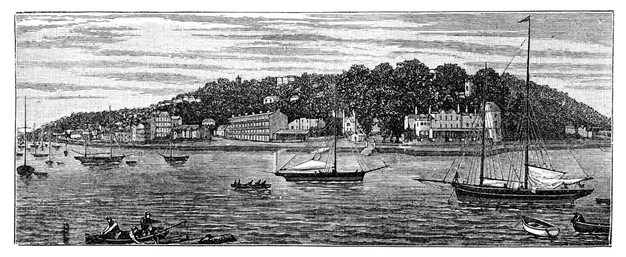 Cowes Harbour, Isle of Wight, 1900 af Unbekannt