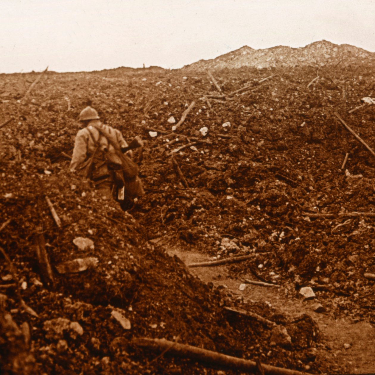 Craonne, Nordfrankrig, c1914-c1918 af Unbekannt