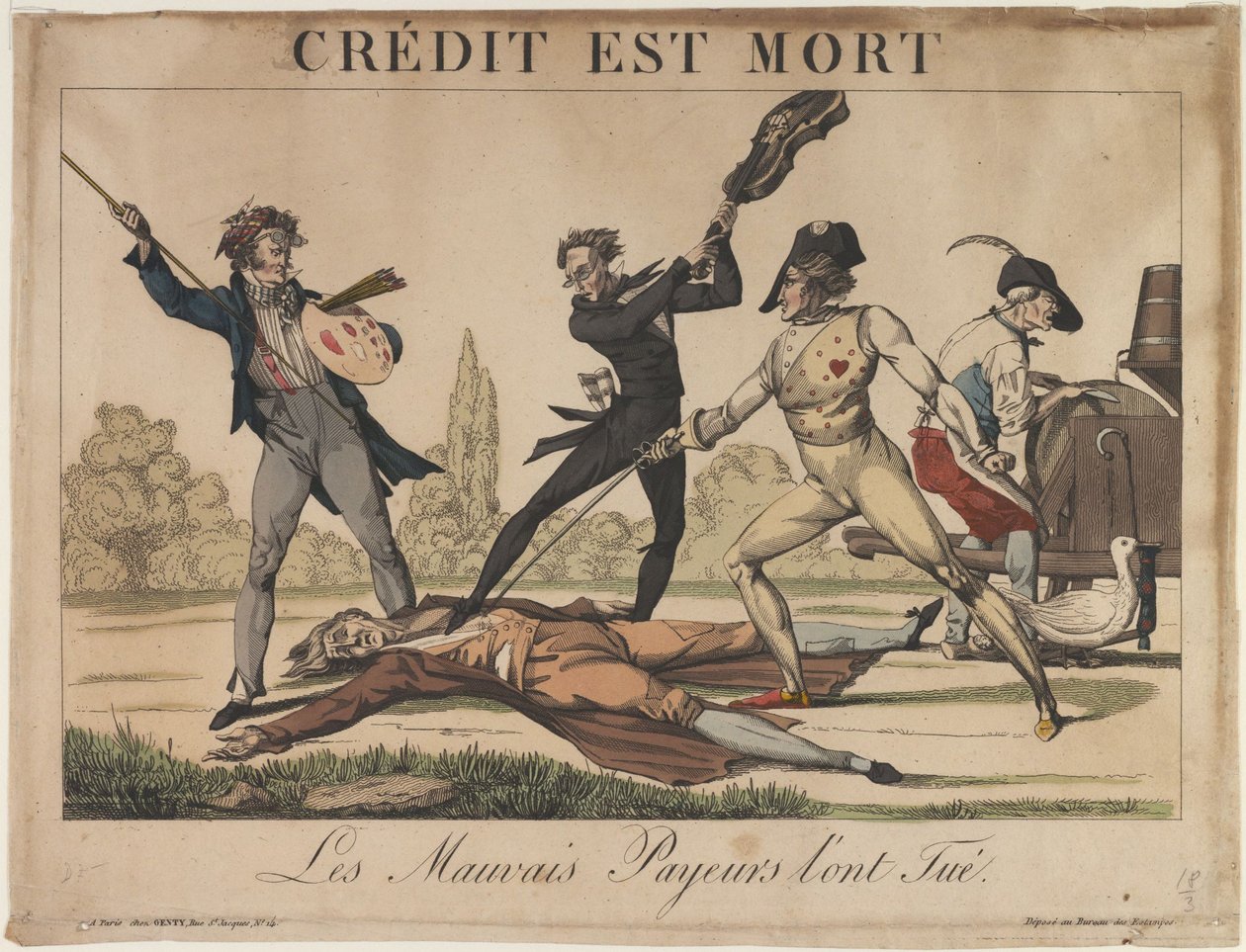 Credit is Dead Kredit er død, tidligt i det 19. af Unbekannt
