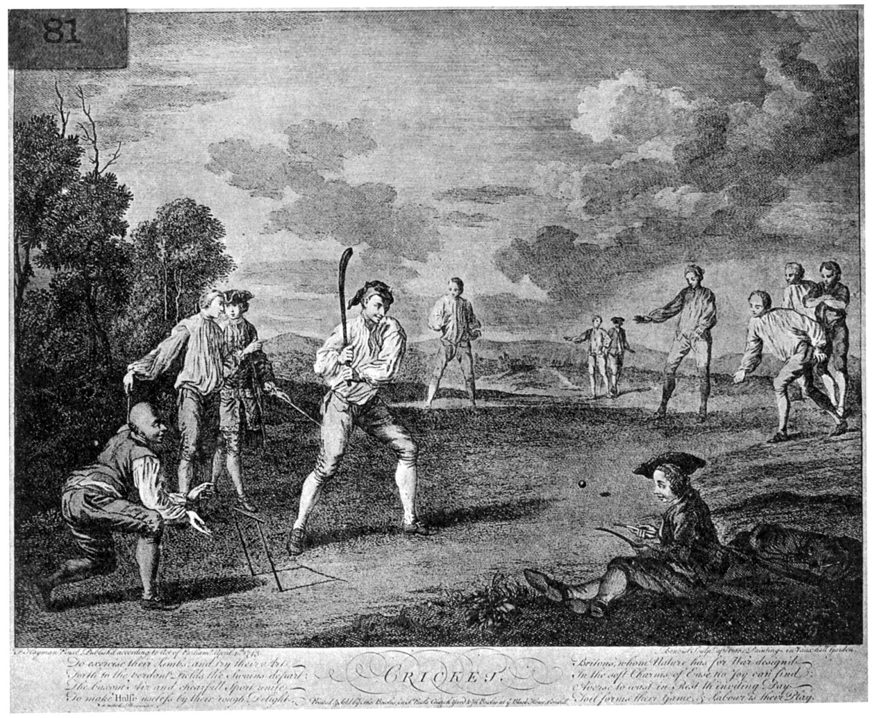 Cricket i 1743 1912 af Unbekannt