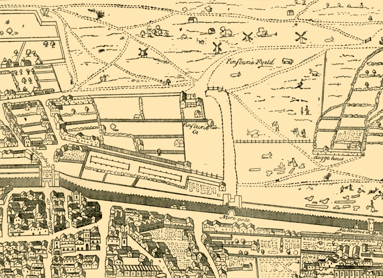 Cripplegate and Neighbourhood, c1872. af Unbekannt