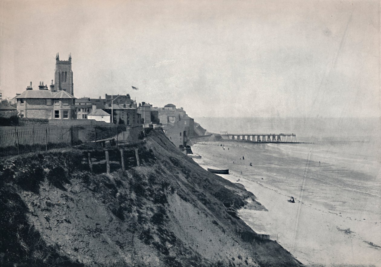 Cromer - Viser kirken på klipperne, 1895 af Unbekannt