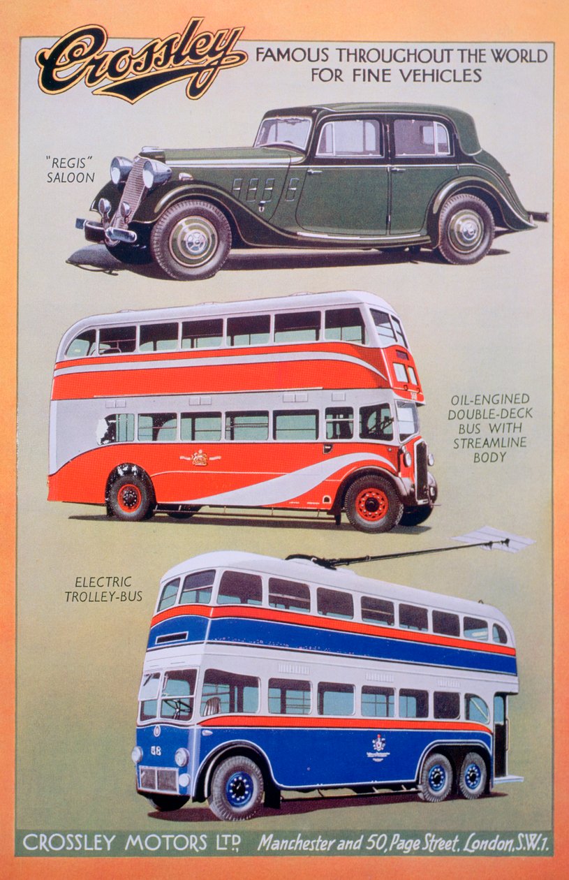 Crossley Motors annonce, 1937 af Unbekannt