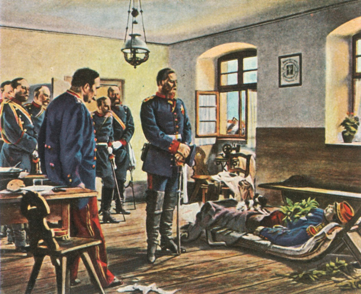 Kronprins Friedrich Wilhelm med liget af general Douay, 4. august 1870, 1936. af Unbekannt