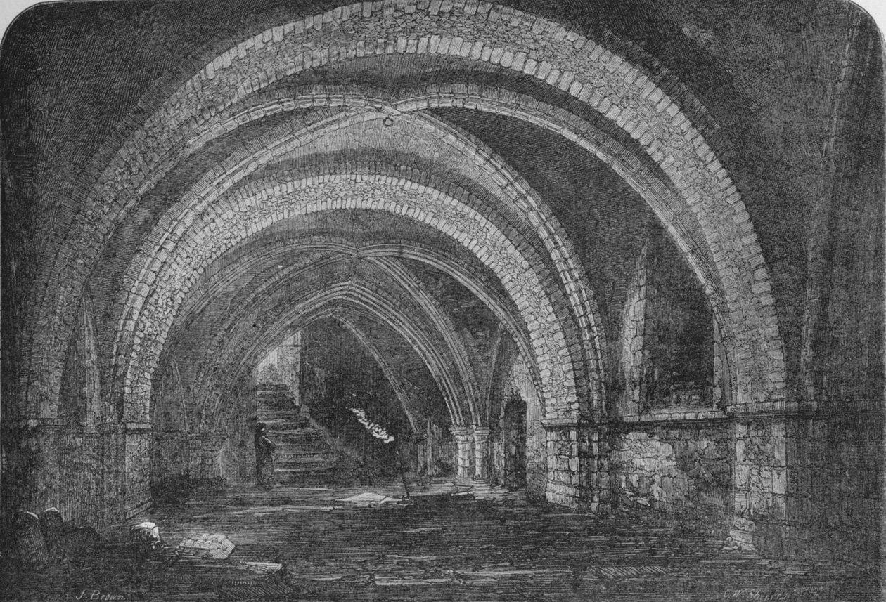 Crypt of St Johns Church, Clerkenwell, London 1878 1906 af Unbekannt