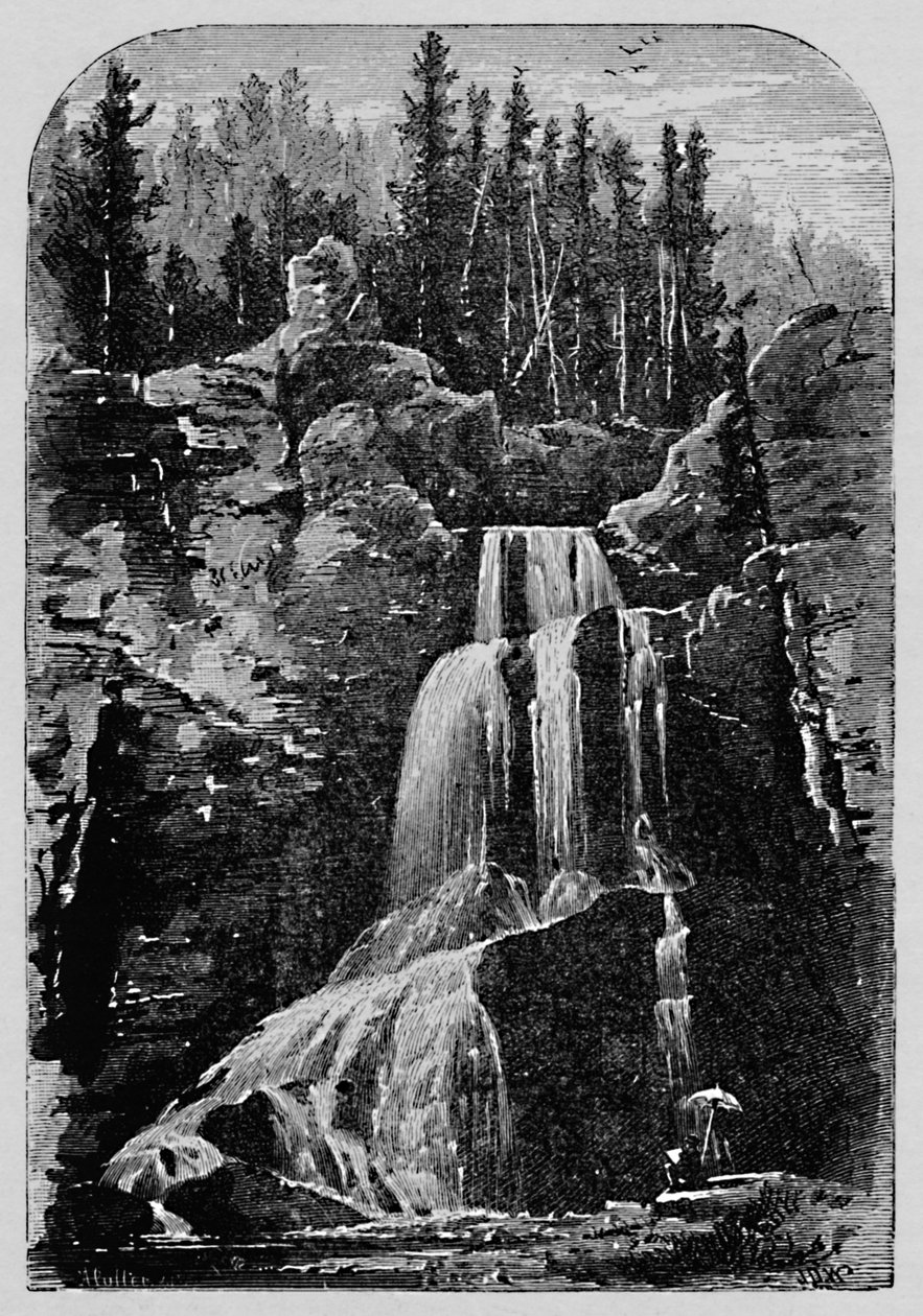 Crystal Falls, 1883 af Unbekannt