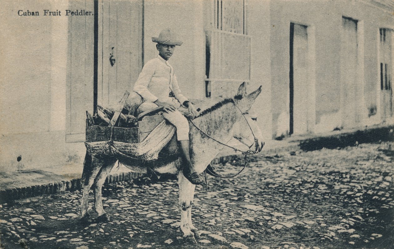 Cubansk frugthandler, c1908 af Unbekannt