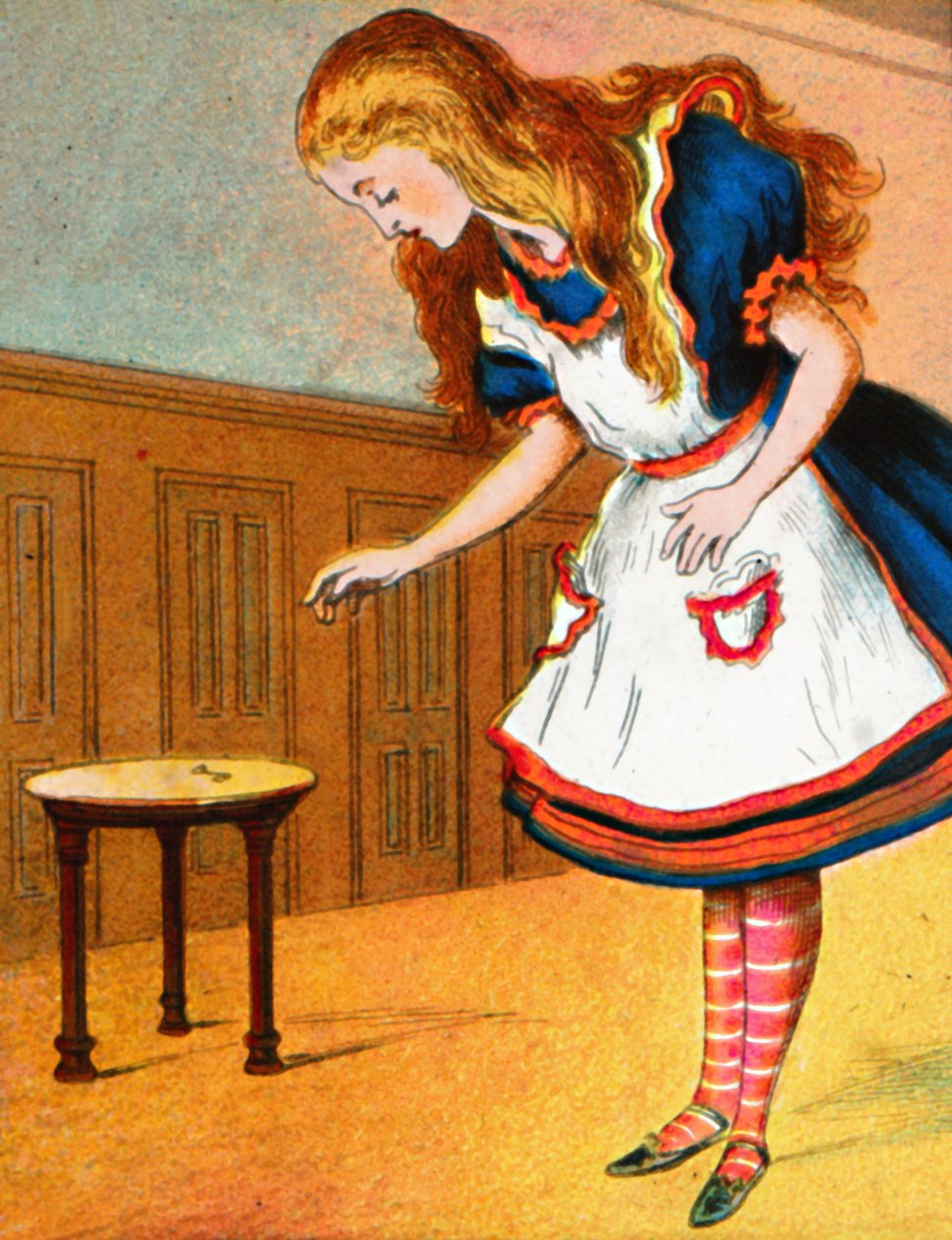 Nysgerrig og nysgerrig, råbte Alice, c1900. af Unbekannt