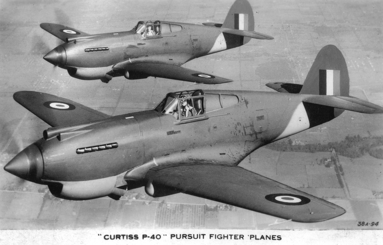 Curtiss P-40 jagerfly af Unbekannt