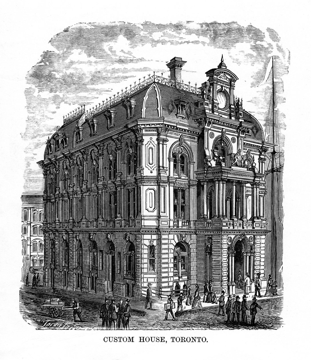 Custom House, Toronto, Ontario, Canada, 1800-tallet af Unbekannt