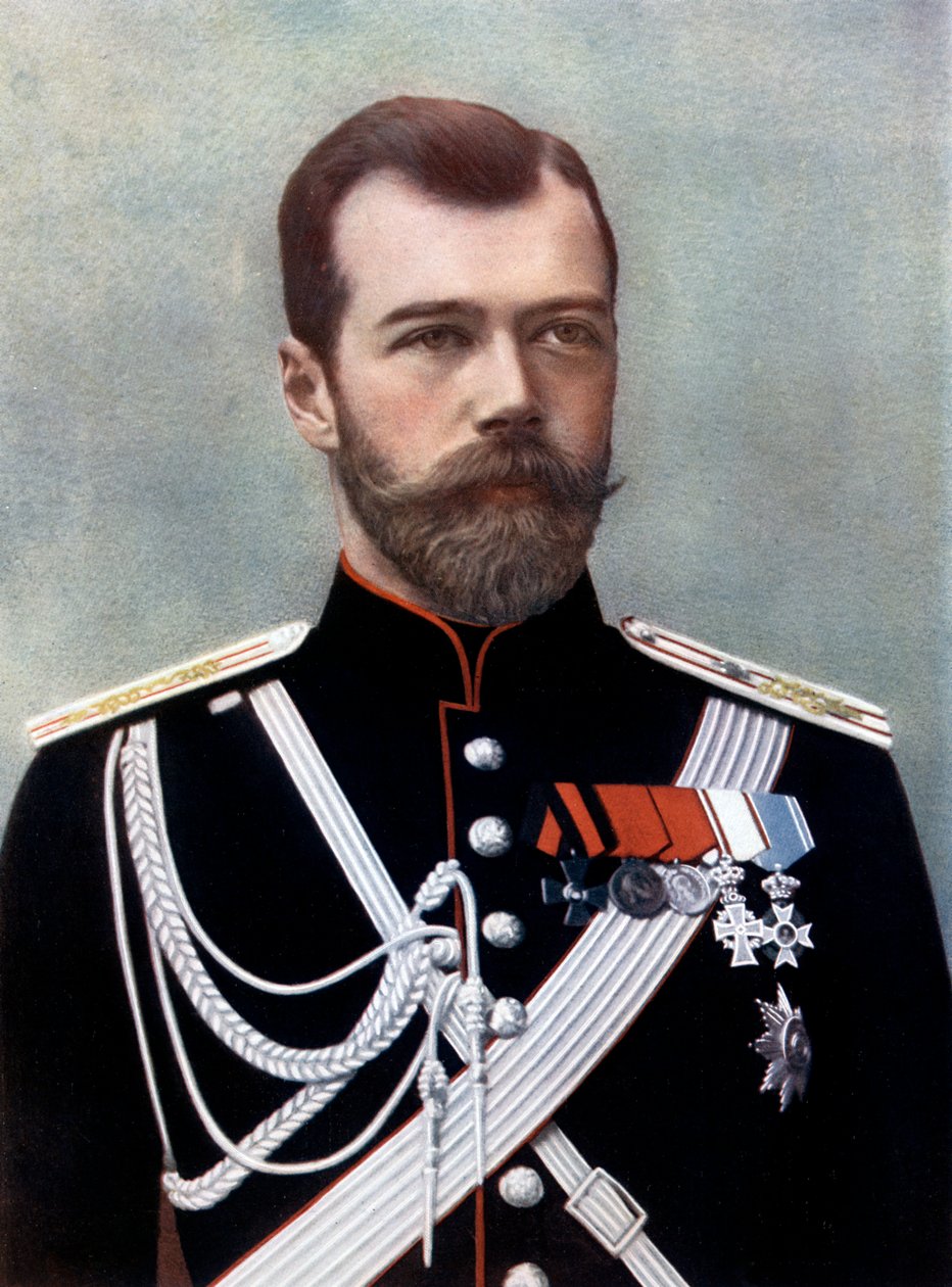 Czar Nicholas II af Rusland, slutningen af det 19.-begyndelsen af det 20. århundrede af Unbekannt