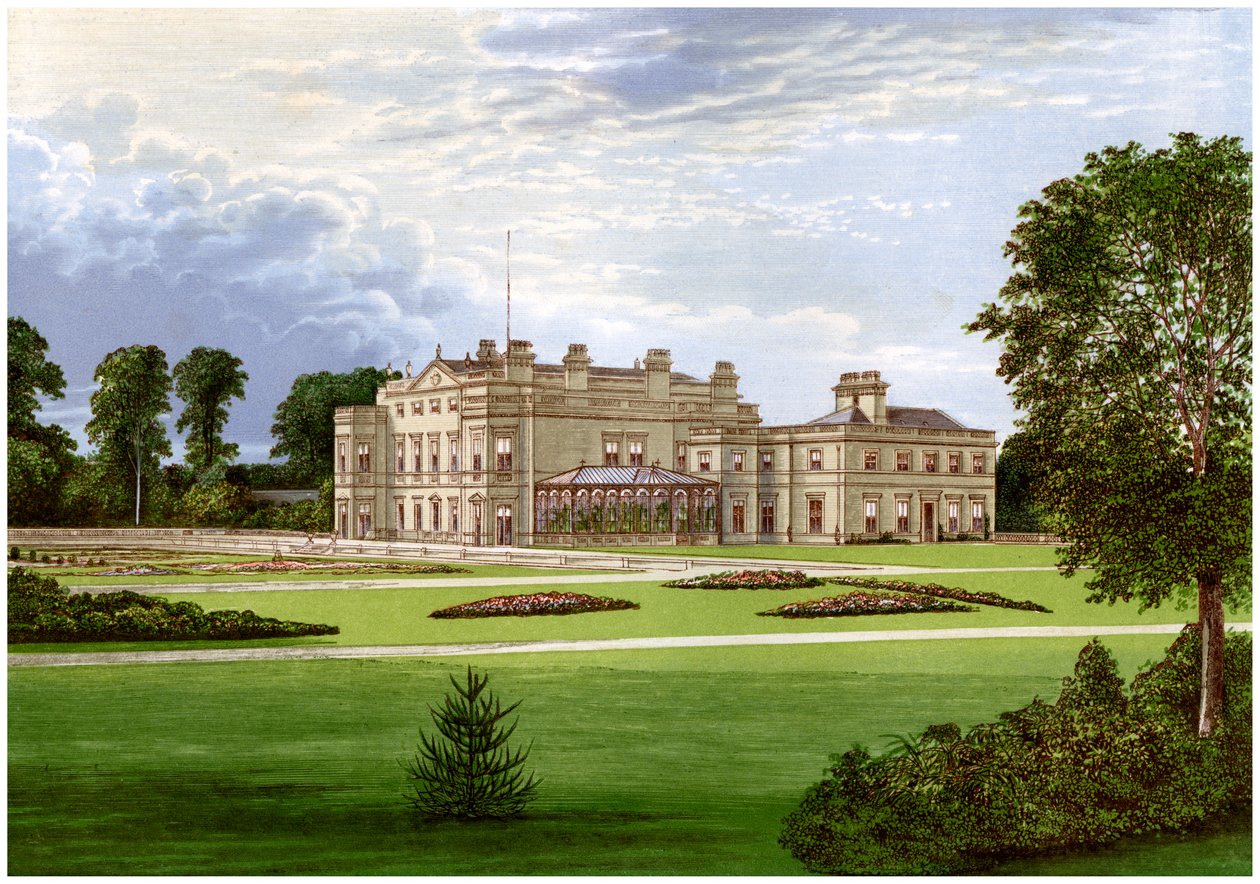 Dalton Hall, nær Beverley, Yorkshire, hjemsted for Lord Hotham, c1880 af Unbekannt