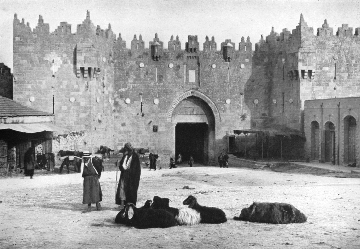 Damaskus-porten, Jerusalem, Israel, 1926 af Unbekannt