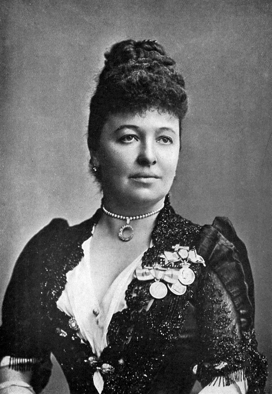 Dame Emma Albani 1852-1930, canadisk operasangerinde, c1890 af Unbekannt