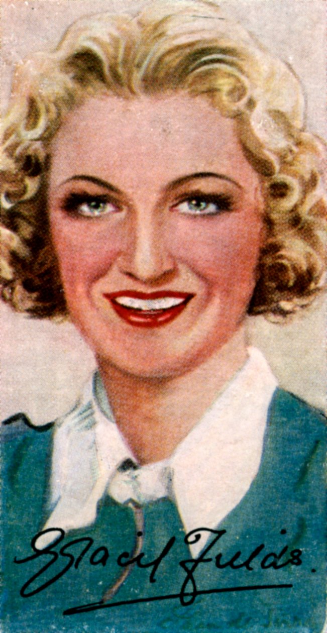 Dame Gracie Fields, 1898-1979, engelsk sangerinde og komiker, 20. århundrede af Unbekannt