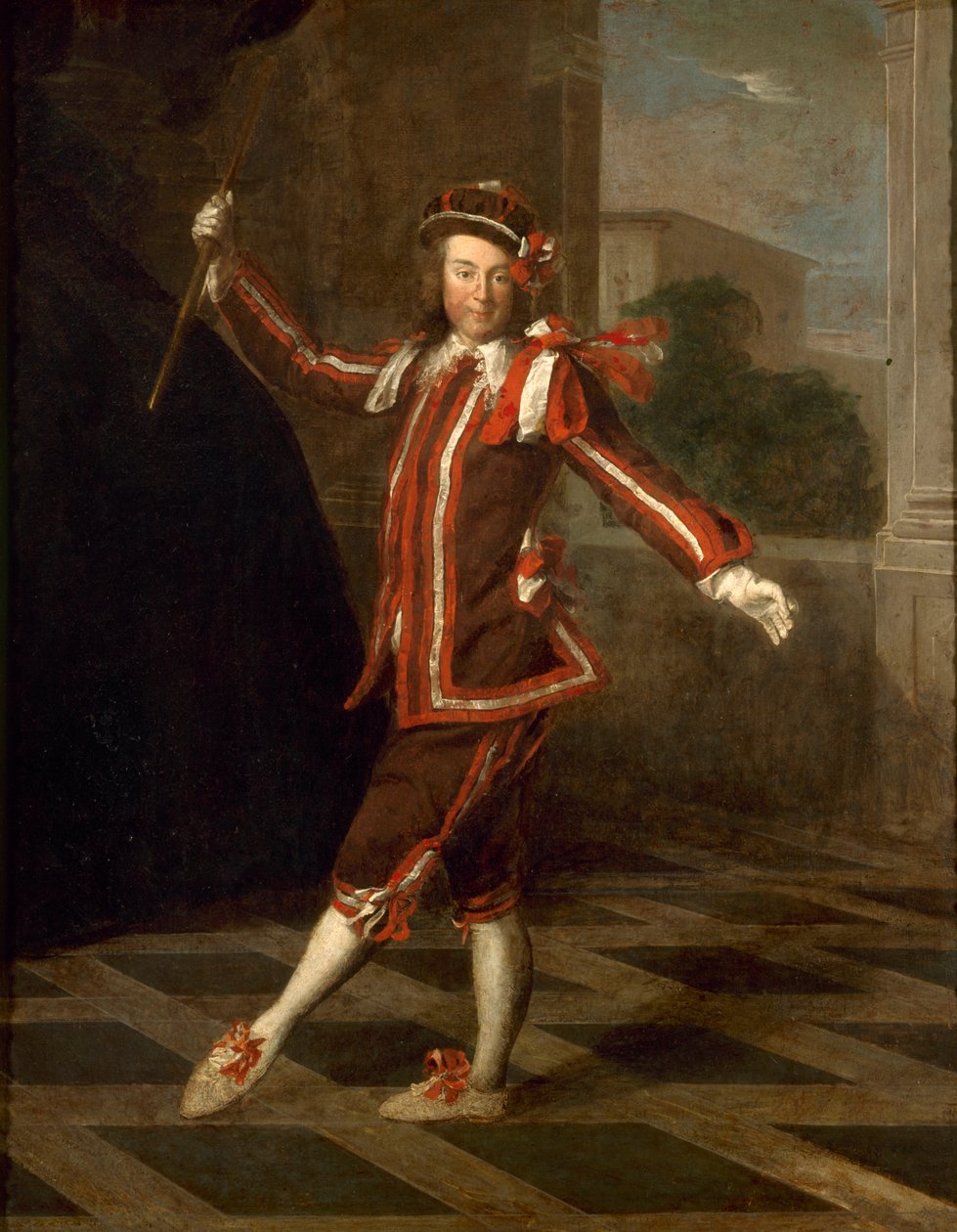 Dansende Mezzetin, ca 1720. af Unbekannt