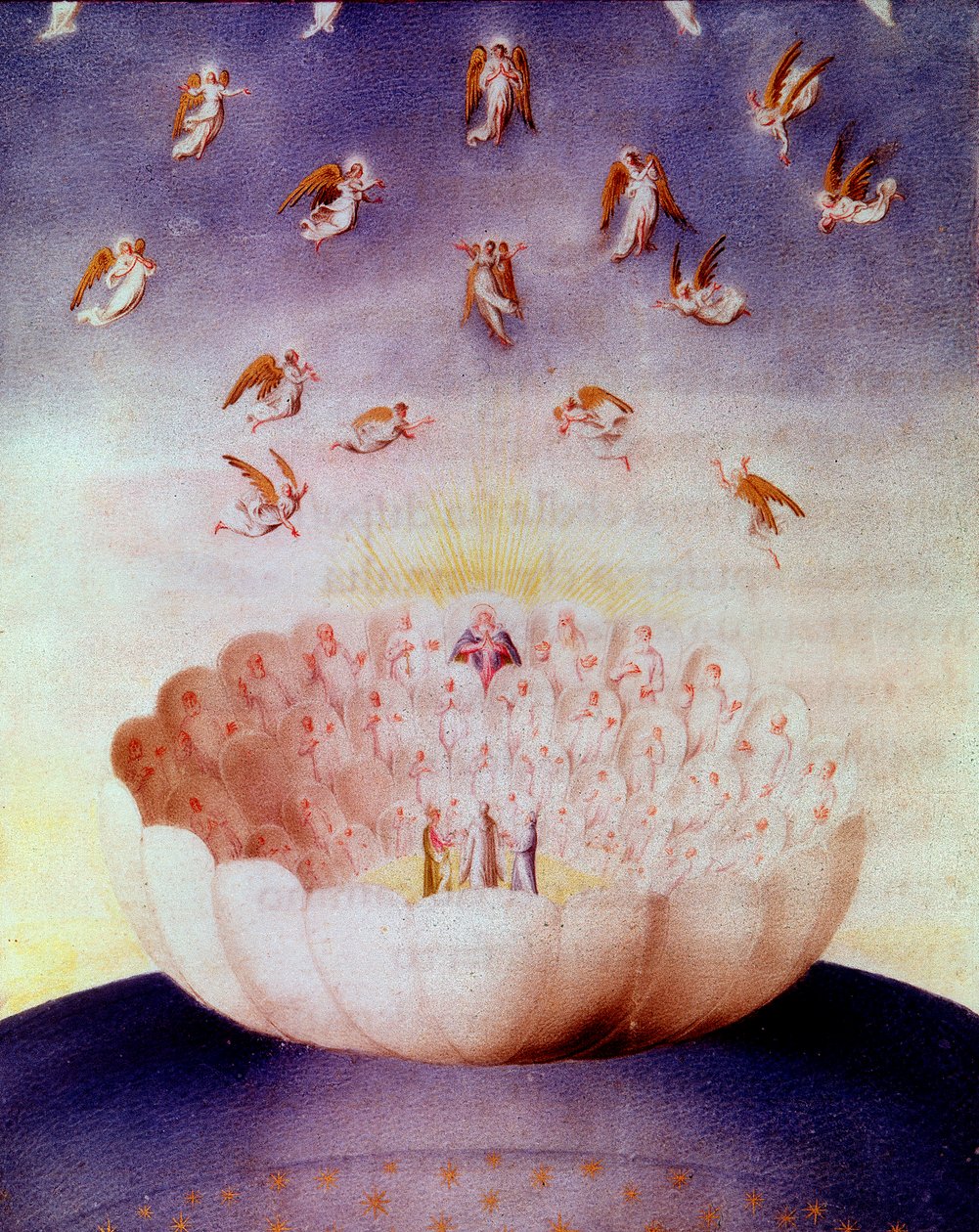 Dantes vision af himlen, 1400-tallet af Unbekannt