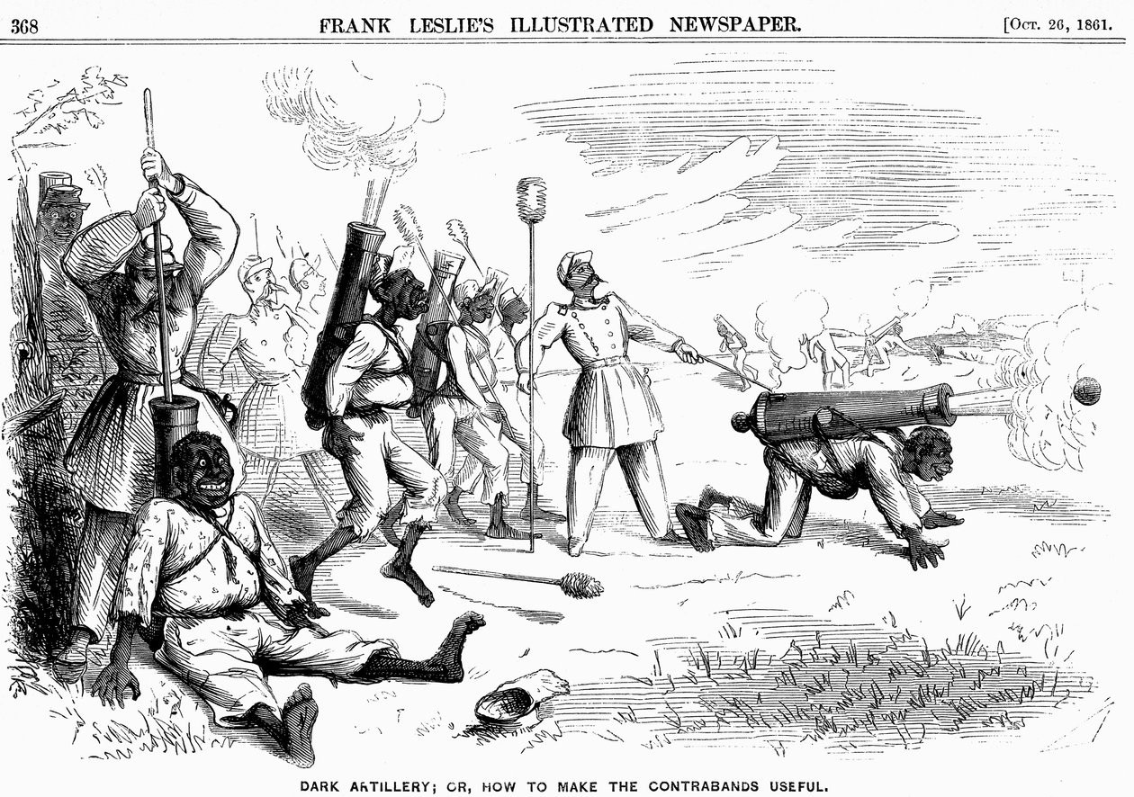 Mørkt artilleri, eller, hvordan man gør smuglergodset nyttigt, amerikansk borgerkrig, 1861 af Unbekannt