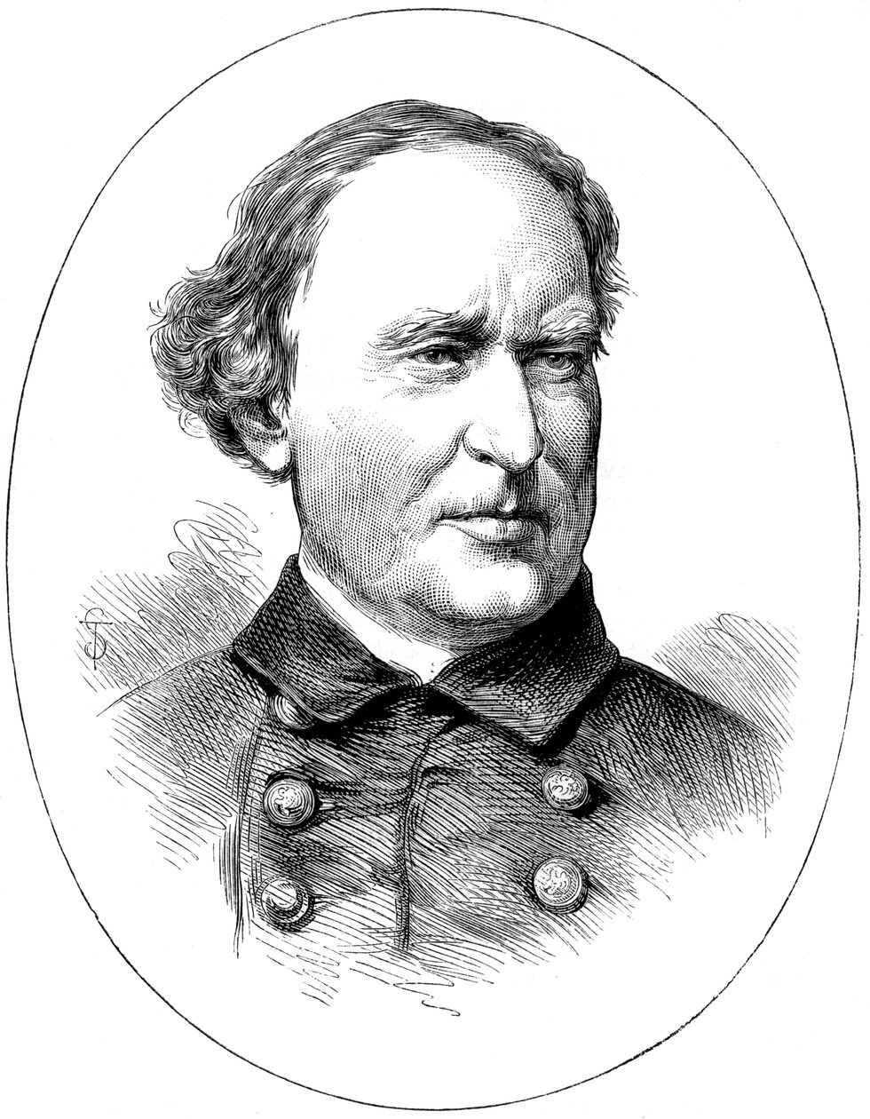 David Farragut, unionsflådeofficer i den amerikanske borgerkrig, c1880 af Unbekannt