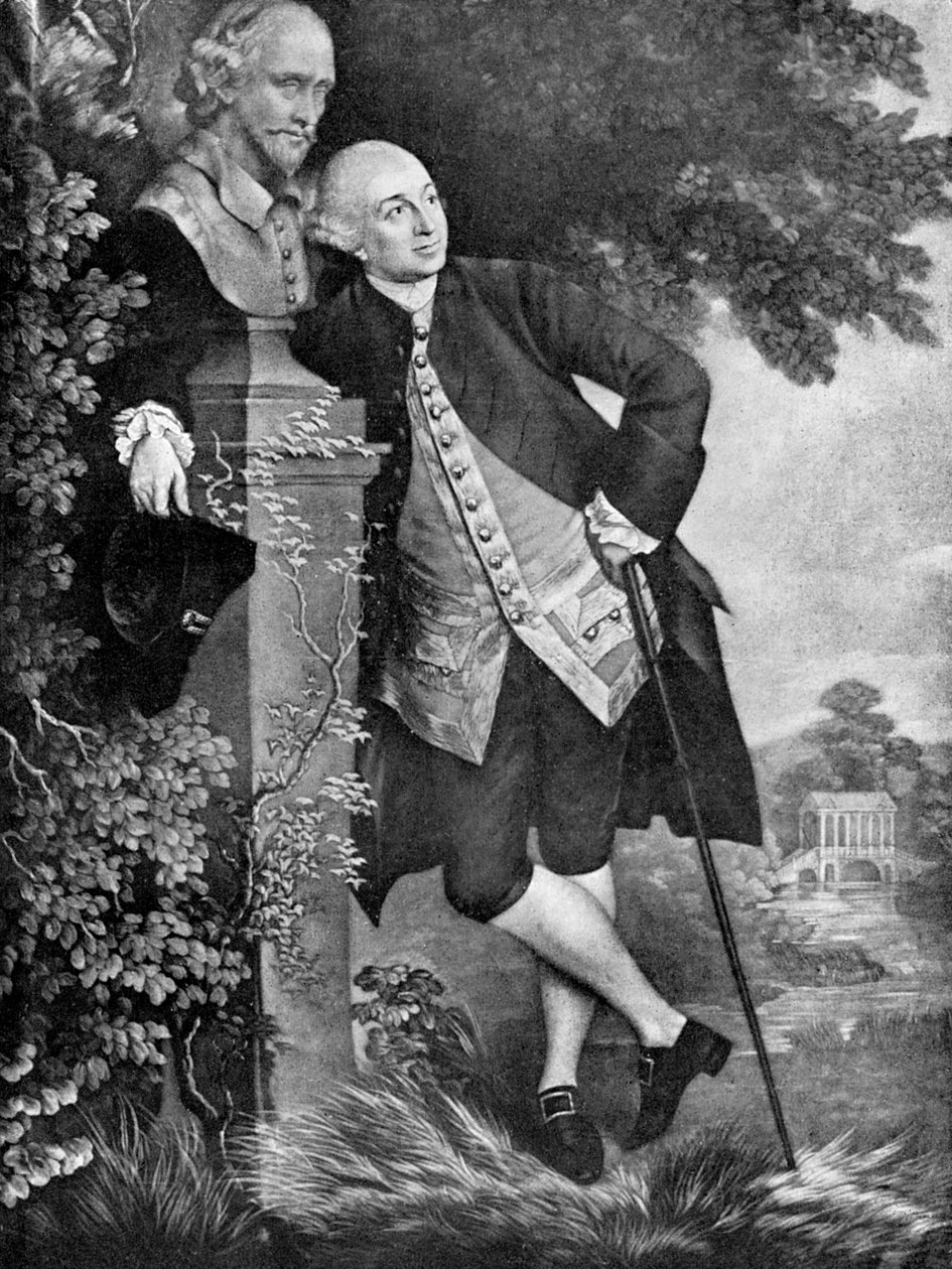 David Garrick 1717-1779, engelsk skuespiller, dramatiker, teaterchef og producer, 1905 af Unbekannt