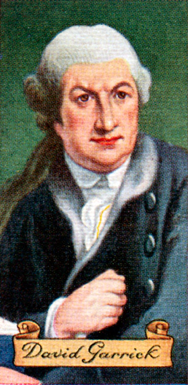 David Garrick, taget fra en række cigaretkort, 1935 af Unbekannt