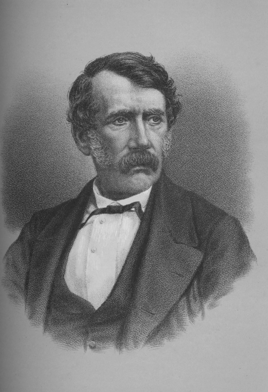David Livingstone, skotsk missionær og afrikansk opdagelsesrejsende, 1860