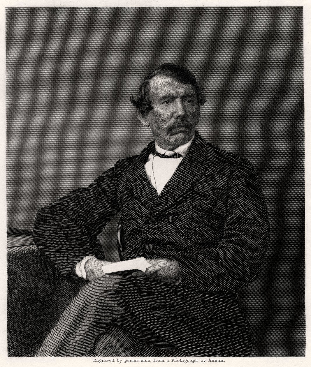 David Livingstone, skotsk missionær og afrikansk opdagelsesrejsende, 1800-tallet af Unbekannt