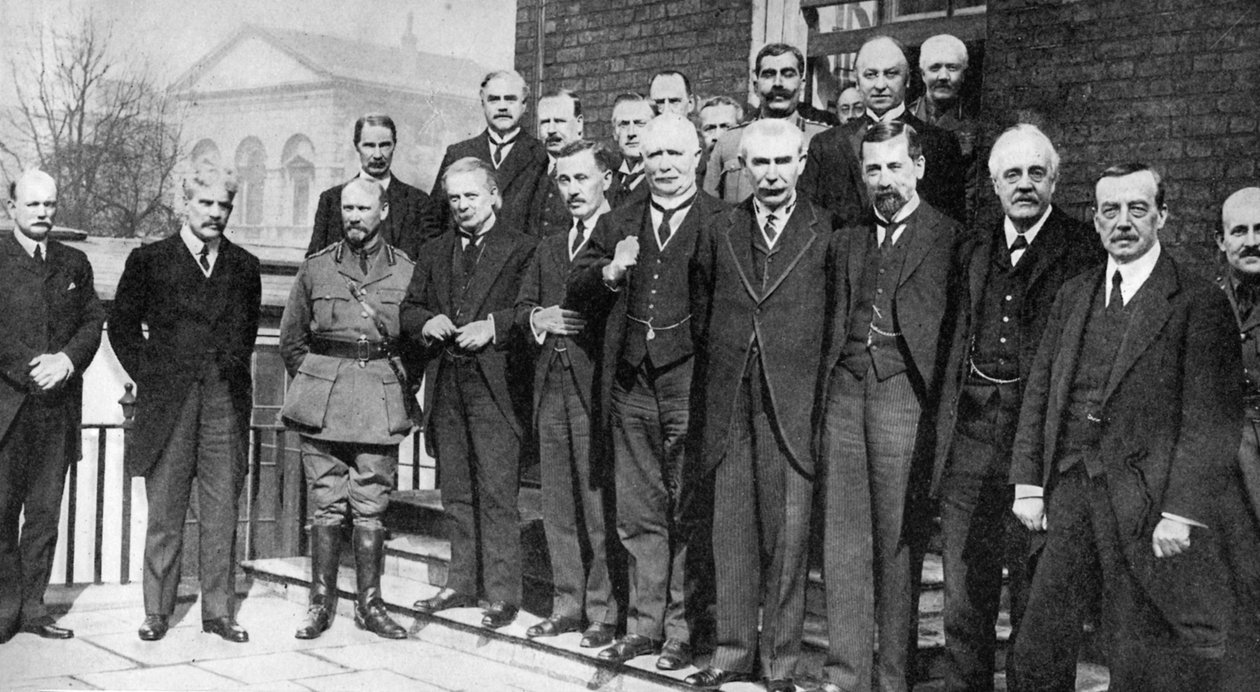 David Lloyd George, britisk premierminister, med nogle af hans kolleger, 1917 1936 af Unbekannt