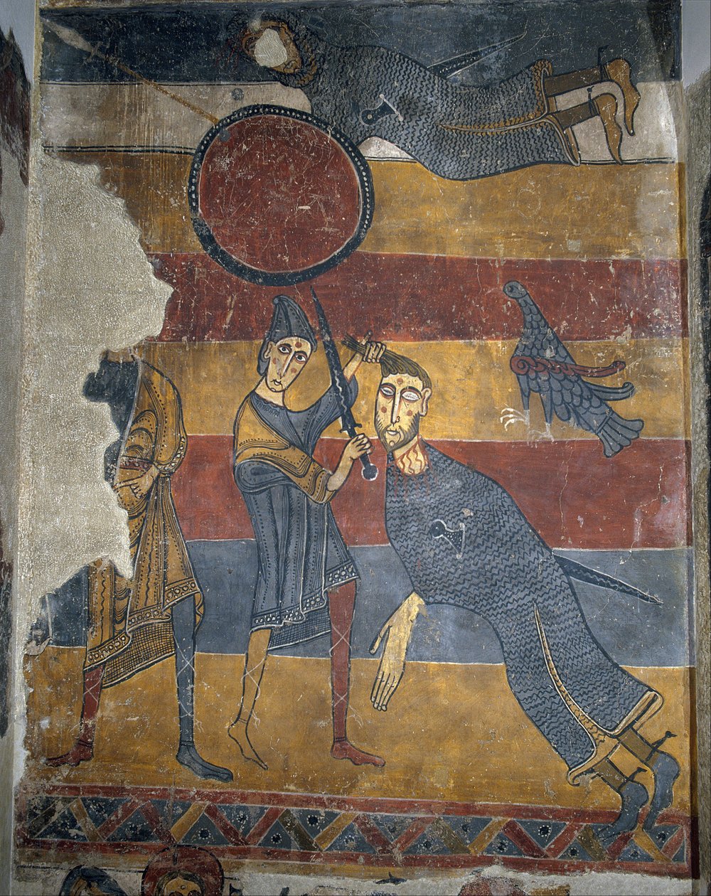 David og Goliath fra Santa Maria de Taüll af Unbekannt