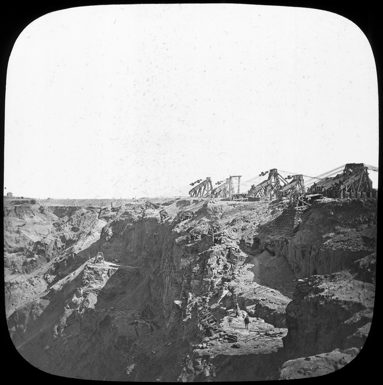 De Beers diamantmine, Sydafrika, c1890 af Unbekannt