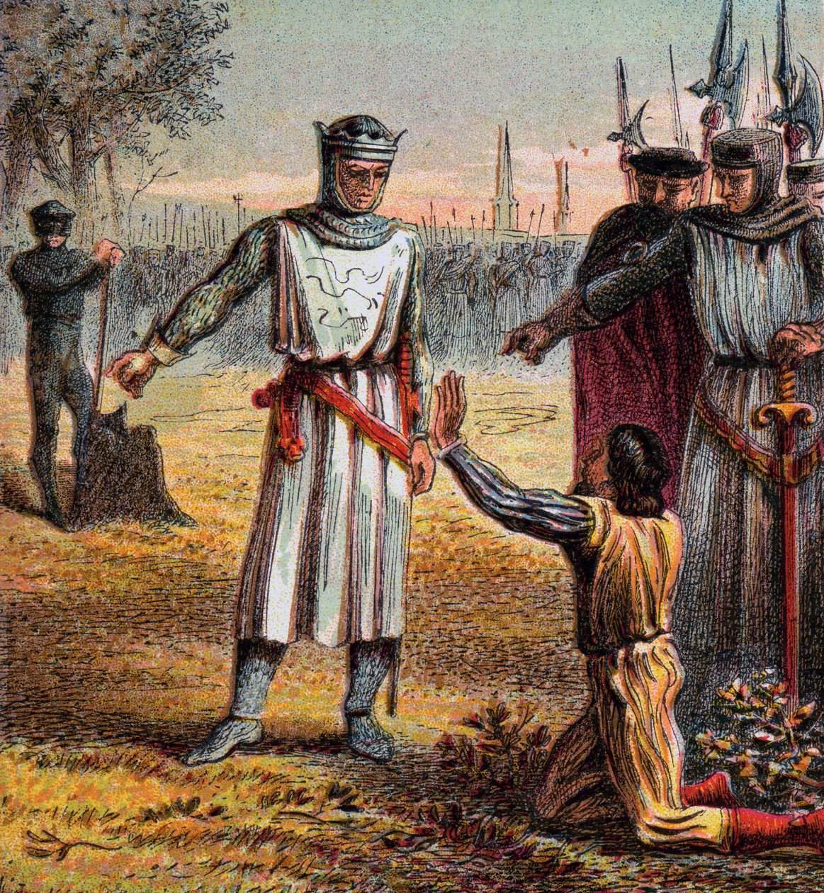 Piers Gavestons død, 1312, c1850 af Unbekannt