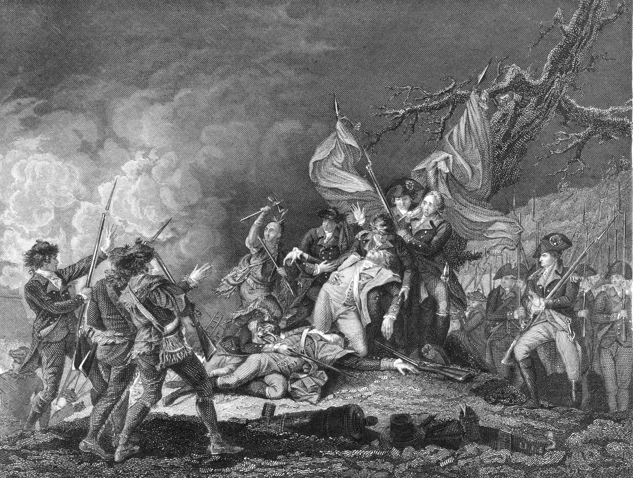 General Montgomerys død i Quebec, december 1775. af Unbekannt
