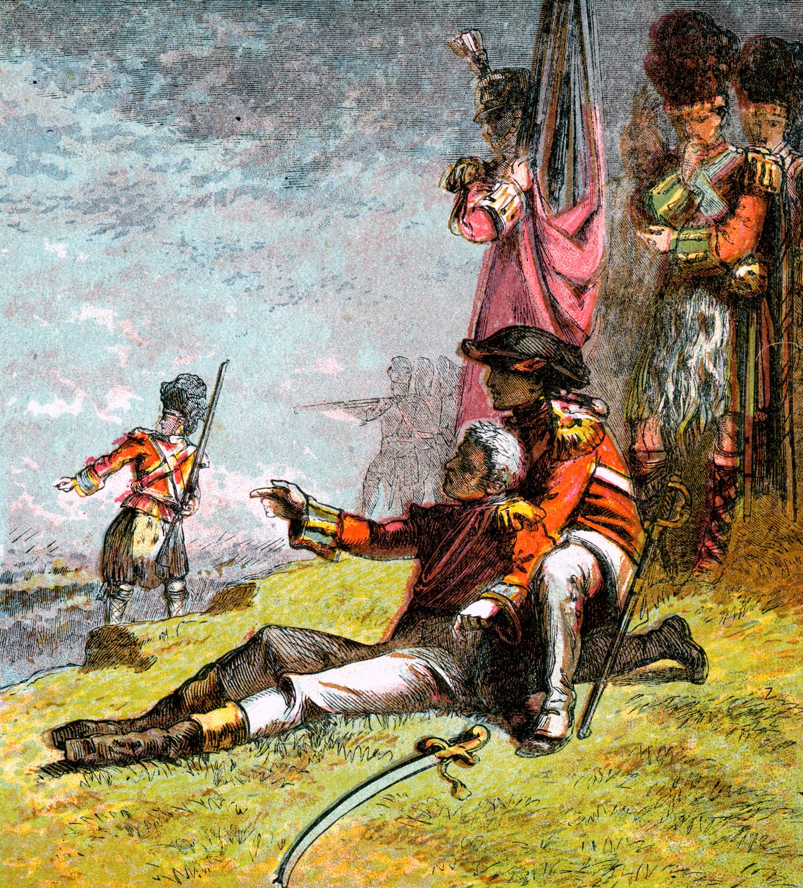 General Wolfes død, 1759 c1850