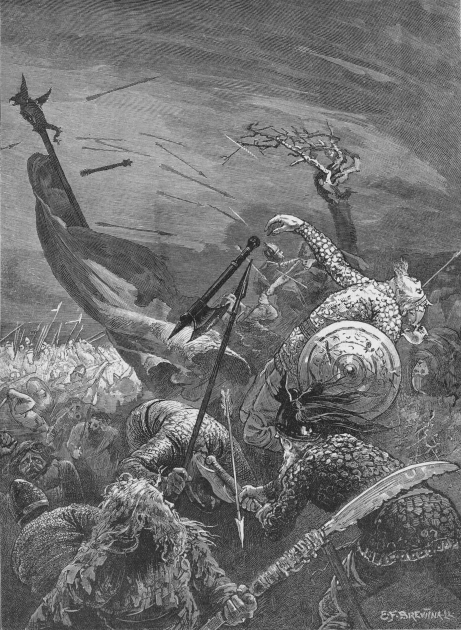 Kong Harolds død i slaget ved Hastings, 1066 1905 af Unbekannt