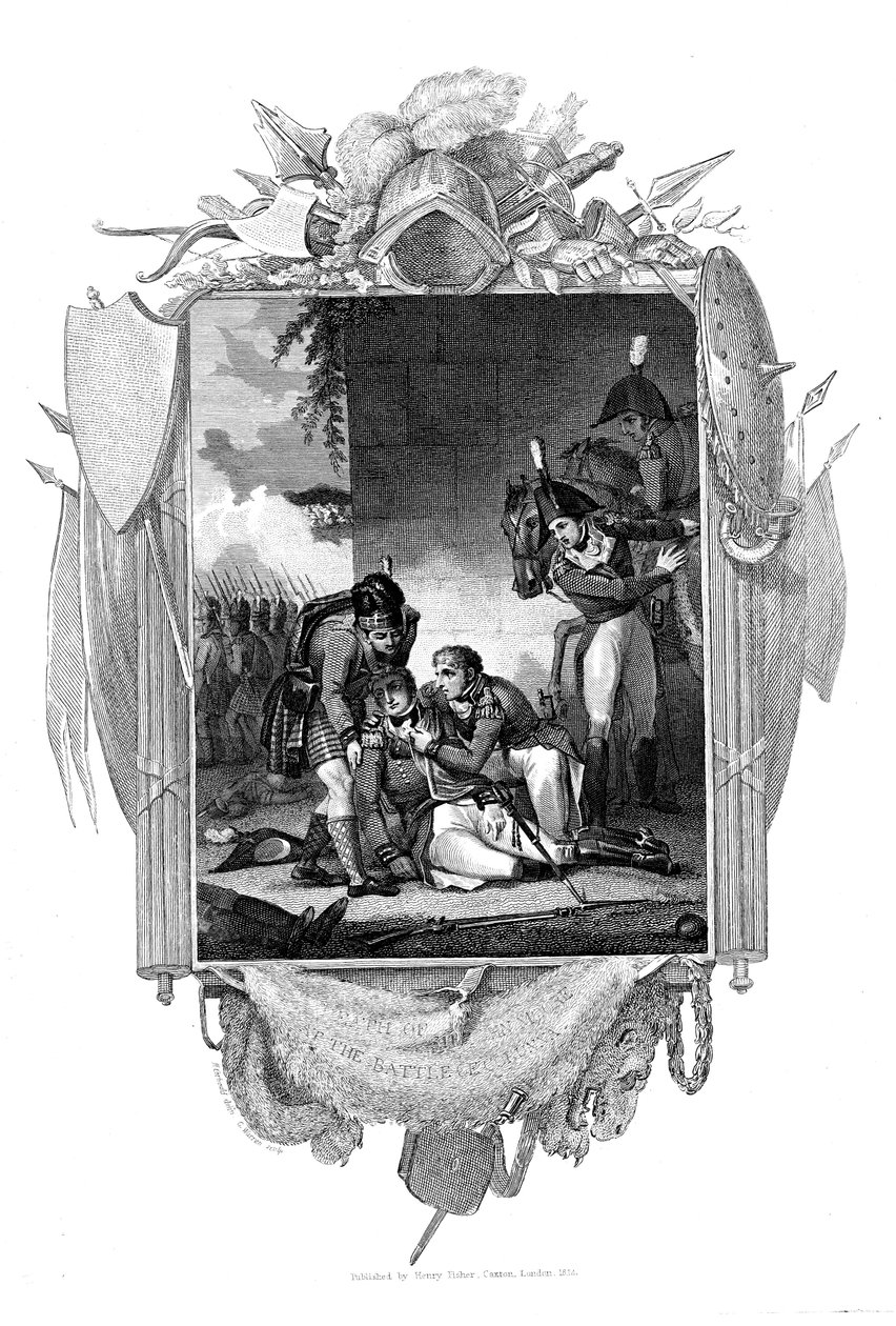 Død af generalløjtnant Sir John Moore, britisk soldat, La Coruna, Spanien, 1809 af Unbekannt