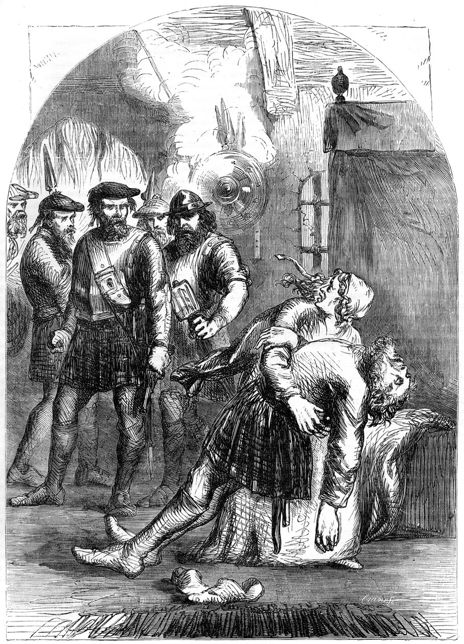 Mac Ians død, massakren på Glencoe, 1692, 1800-tallet af Unbekannt