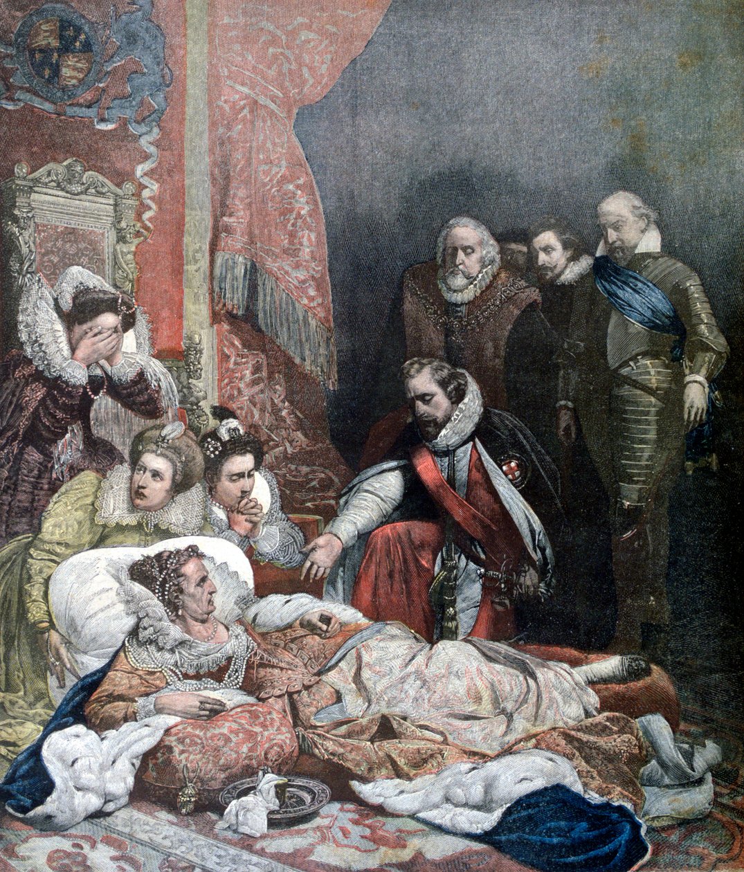 Dronning Elizabeths død, 1892 af Unbekannt
